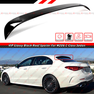 mercedes c class lip spoiler For Mercedes-Benz C-Class W206 C300 2022-2025 PSM Style Rear Trunk Spoiler  Wing