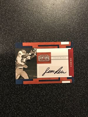 2010 Panini Century Collection Jim Rice Postmark Autograph Auto #210/250