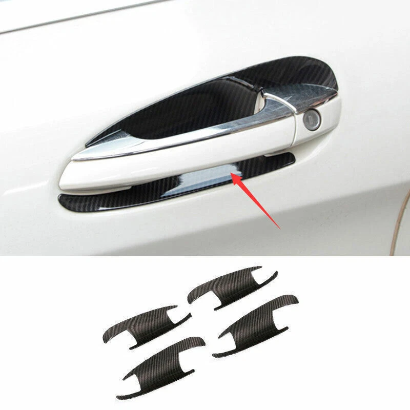 For 2009-15 Mercedes-Benz GLK ABS Carbon Fiber Outside Door Bowl Cup Cover Trim Foto 2 de 4