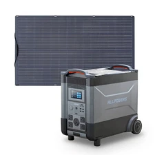ALLPOWERS 3600W Portable 3456Wh Generator Station & 200W Flexible Solar Panel
