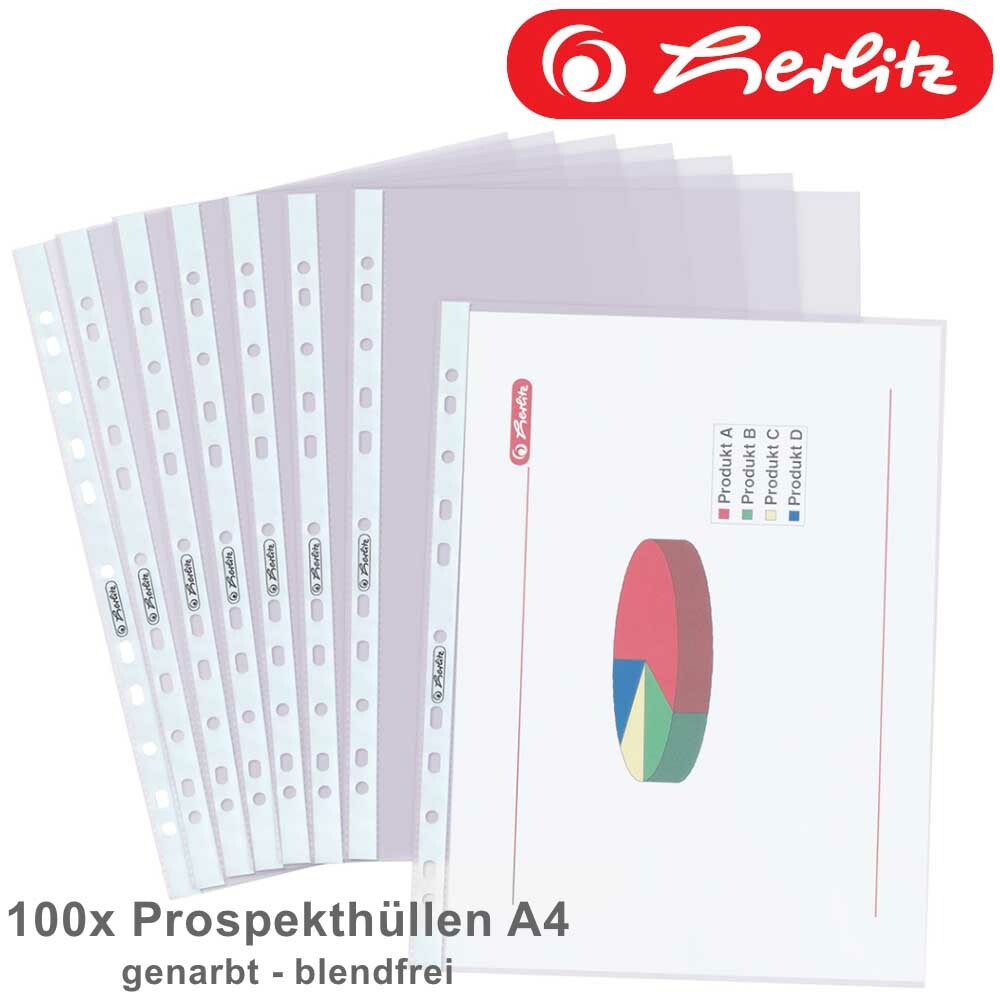 50 Prospekthüllen A5 160µ - Klarsichthüllen Für Dokumente & Präsentationen