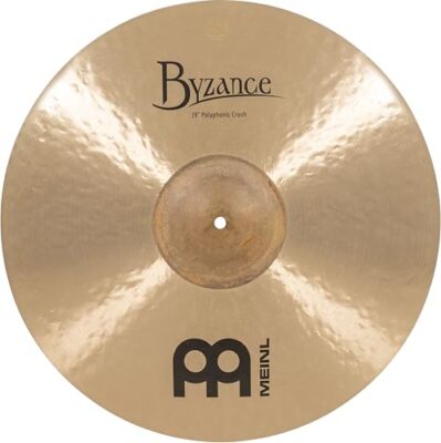 Meinl Cymbals Byzance 19 Traditional Polyphonic Crash with Raw Bell   Made in