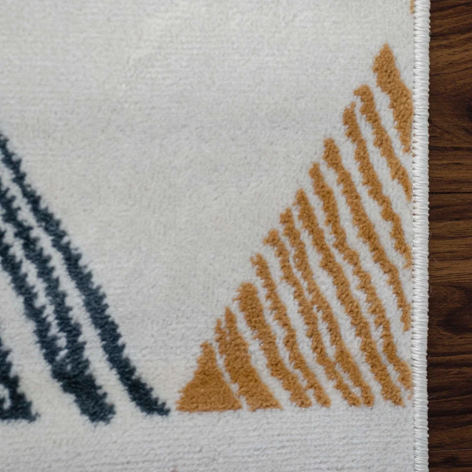 Adrija Modern Geometric Floor Carpet Indoor Area Rug Or Runner Rug Or Door Mat - Image 4 of 4