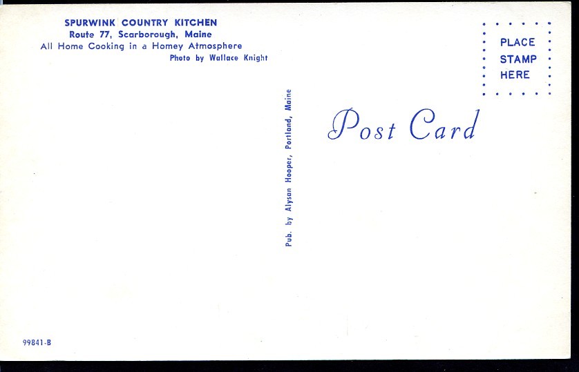 Maine Me Scarborough Spurwink Country Kitchen On Route 77