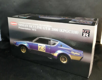 Kyosho Nissan Skyline Racing 1972 KPGC110 2000GT-R Blue 1:18 Car