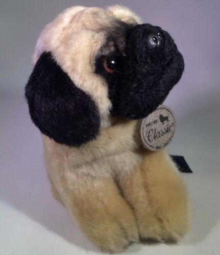 Pug Dog Aurora Classics Miniature Plush Puppy Dog Pedigree 4” - Picture 6 of 10