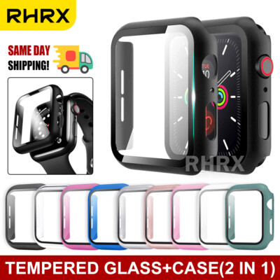 Full Cover+Screen Protector For Apple Watch Series SE Case  41/45/40/44
