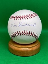 TOMMY HENRICH AUTOGRAPH BASEBALL TRISTAR AUTHENTIC DYNASTY #9/12 YANKEES