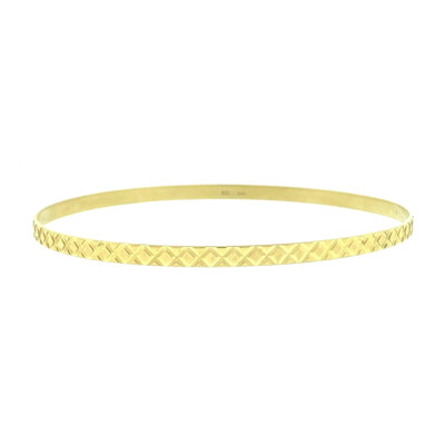 Dünner Armreif 14 Karat Gelbgold 