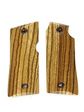 Finished Zebrawood Colt Mustang Pocketlite Grips