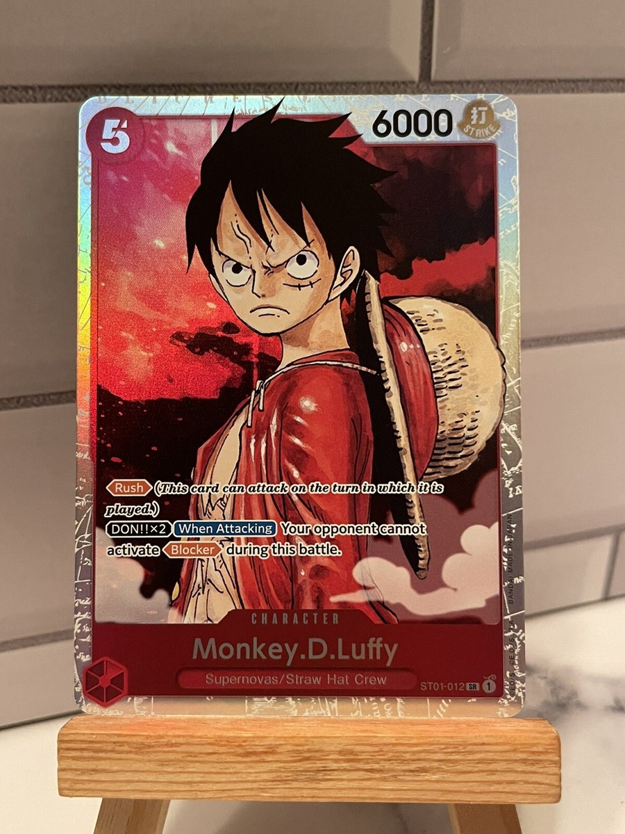 One Piece TCG Monkey D Luffy #ST01-012 Super Rare Starter Deck 1