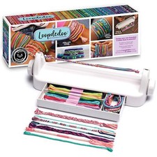 Loopdedoo Friendship Bracelet Kit with Spinning Loom 18 Skeins of Thread