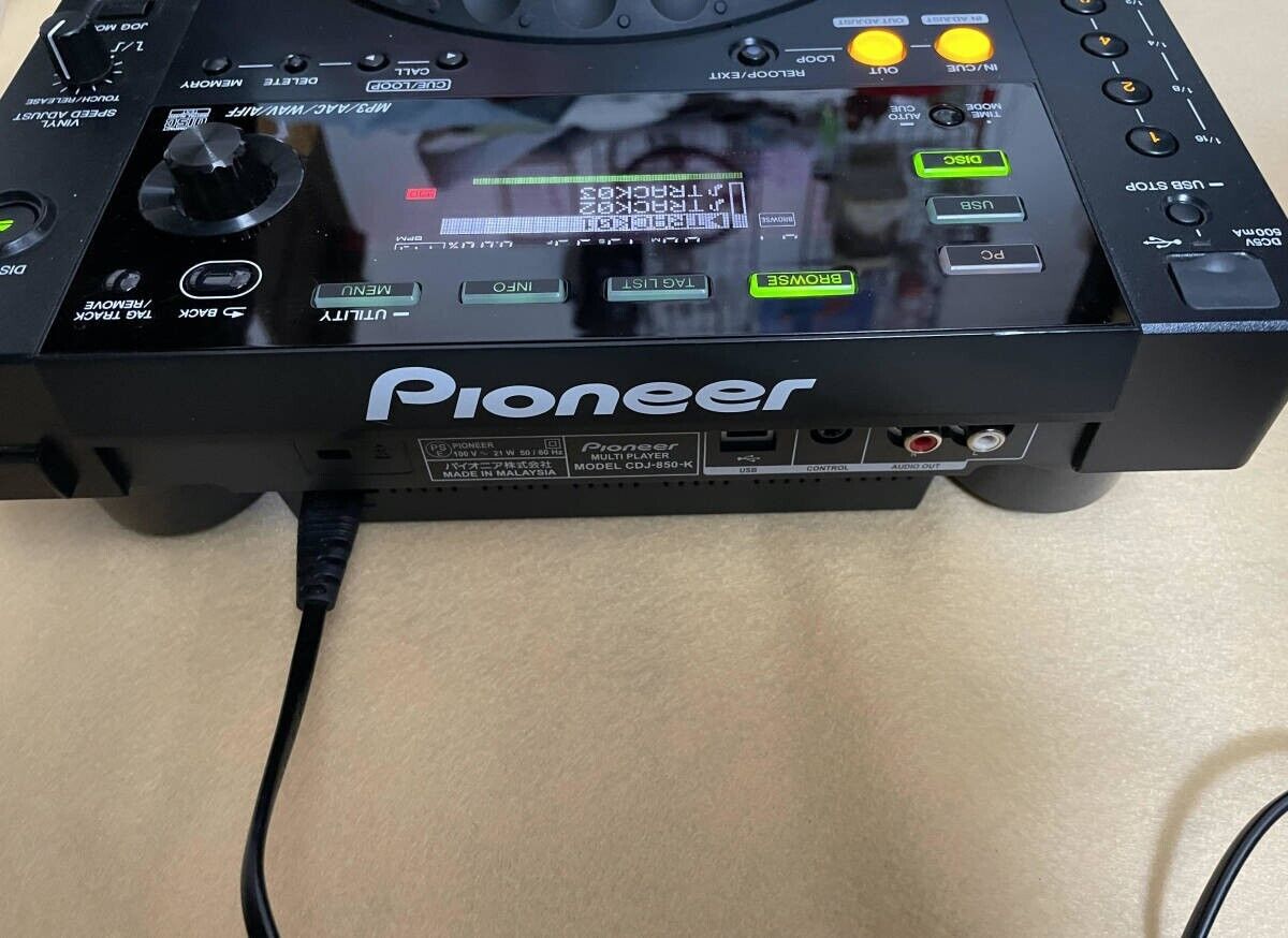 Pioneer DJ CDJ-850-K Multi Media Player Digital DJ Turntable Black