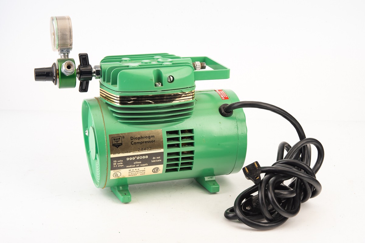 Vintage Bird Diaphragm Medical Compressor 999 2088 115 Volts