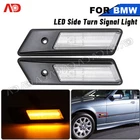For 92-96 BMW E36 3-Series 318 328 325 320 Clear Side Marker Fender Lights Pair