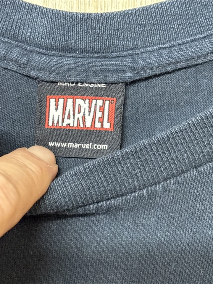 Vintage Spider Man T-Shirt Size L/XL Black Red Marvel Mad Engine - Image 3 of 4