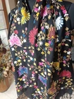 BEAUTIFUL floral Black SCARF CREWEL Hand EMBROIDERED 100% CASHMERE PASHMINA