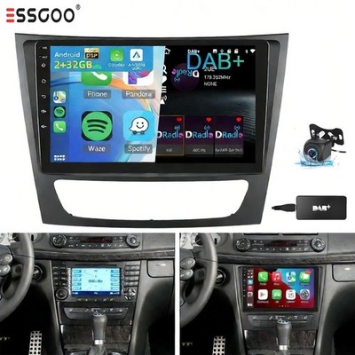 DAB+ Android 15.0 Carplay Autoradio Für Mercedes Benz CLS E-Class W211 W219 NAVI