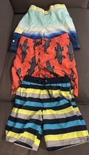 Lot of 3 Boys Swim Trunks Size M 8 Old Navy Wonder Nation Swim Shorts