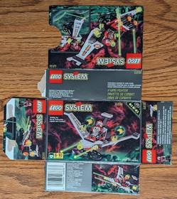 LEGO Space: V-Wing Fighter (6836), 100% complete, manual, deconstructed box