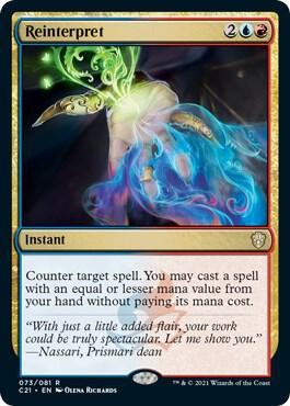Reinterpret 73 Rare Commander 2021 Magic: The Gathering Near Mint