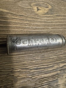 Vintage 1916 Schrader Balloon Tire Pressure Gauge - Patented Automotive Tool!