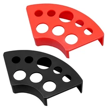 2 Pack Tattoo Pigment Ink Cup Caps Holder Stand 8 Holes Plastic Tattoo Machine