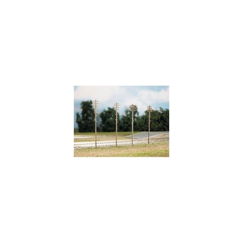 Telegraph Poles (16 per pack) - Ratio 452 OO/HO Building & accessories