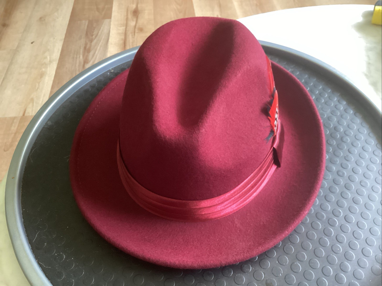 mens fedora hat xl St. Patrick NWT XL 100% Wool-image