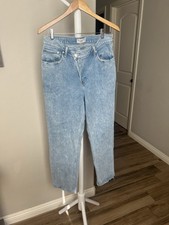 Abercrombie Fitch The 90s Straight Ultra High Rise Jeans Womens 31 12s Blue