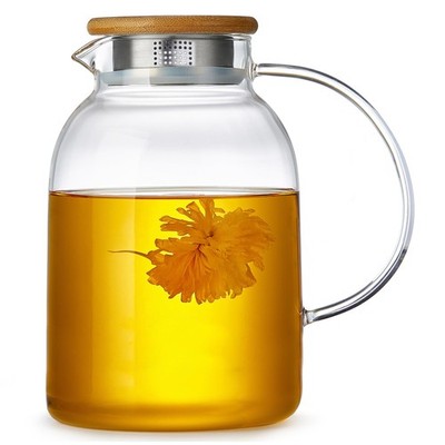 Unbreakable Large Glass Teapot Infuser Stovetop Safe Thickened Heat Resistant