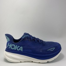 Hoka One One Clifton 9 Running Shoes Womens Size 8 B Blue Athletic Sneakers
