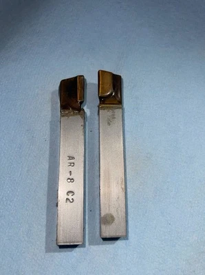 1/2" TOOL BIT AR8 C2 RH Right Hand Carbide Tipped Turning Made In USA 2/Pack - Image 1 of 2