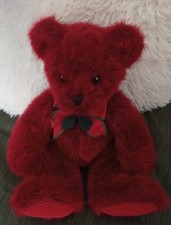 Plush Red Bear by First and Main named Holly Beary