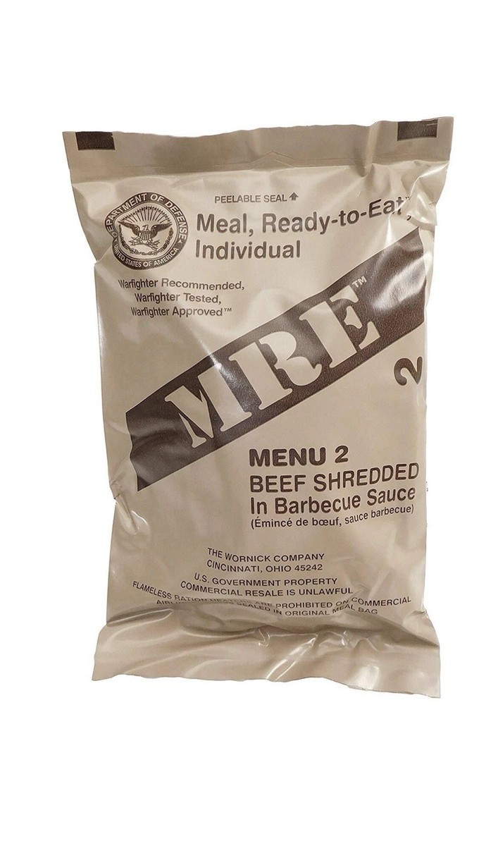 Repas Militaire Américain MRE - Piment Avec Haricots - Prêt-à-manger - NEUF