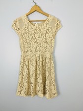 Coincidence & Chance Urban Outfitters Womens Size S  Ivory Lace Overlay Dress