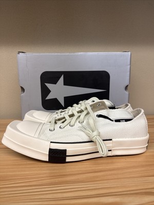 Size 10.5 - Rick Owens x Converse TURBODRK Chuck 70 Low Lily White