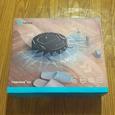 Lefant Freemove 3.0 Robotic Vacuum, Cordless Bagless Edge Cleaning, Black.