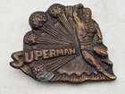 SUPERMAN Belt Buckle DC Comic Book TV Movie Super Hero 1970s Vintage collectible