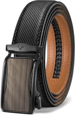 BULLIANT Men's Ratchet Belt 32-38Waist Adjustable, Black4236 