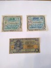 Lot of 3 WWII Japanese and U.S. Military Currency — photo 1