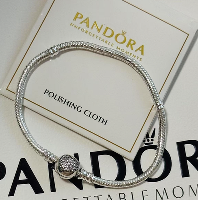 #ad ALE Heart Moments Shine heart Claps Snake Chain Bracelet Size 7.5quot; 19cm $25.89