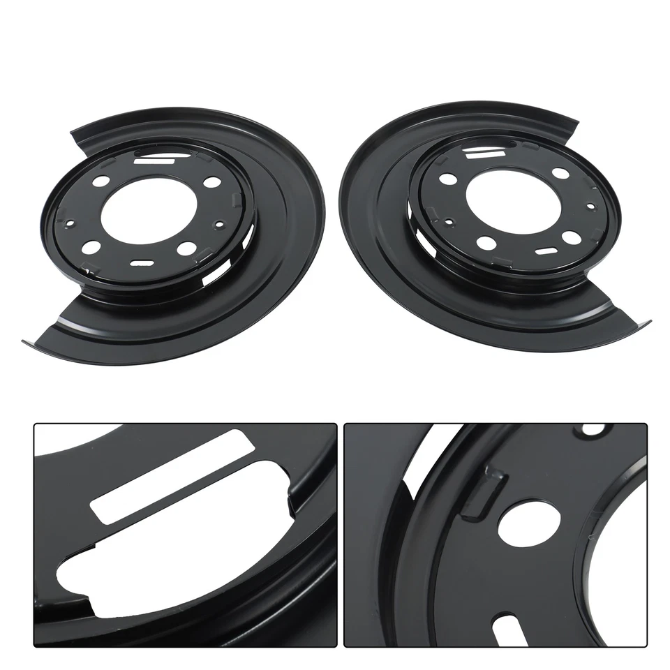 Par de placas de respaldo protectoras contra el polvo de freno para Ford F-450 F-550 Super 924-224 947-036 Foto 3 de 4