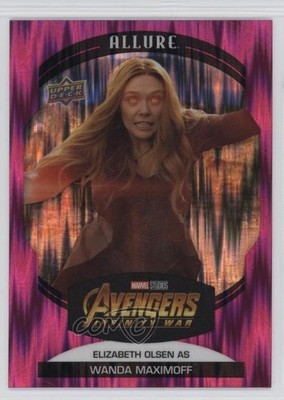 2022 Upper Deck Marvel Allure Magenta Elizabeth Olsen as Wanda Maximoff #81 4et