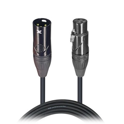 Pro X 3' High Performance DMX Male 3-Pin to DMX Female 3-Pin Coupler Patch Cable