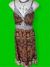 Women's Brown and Multi Dress