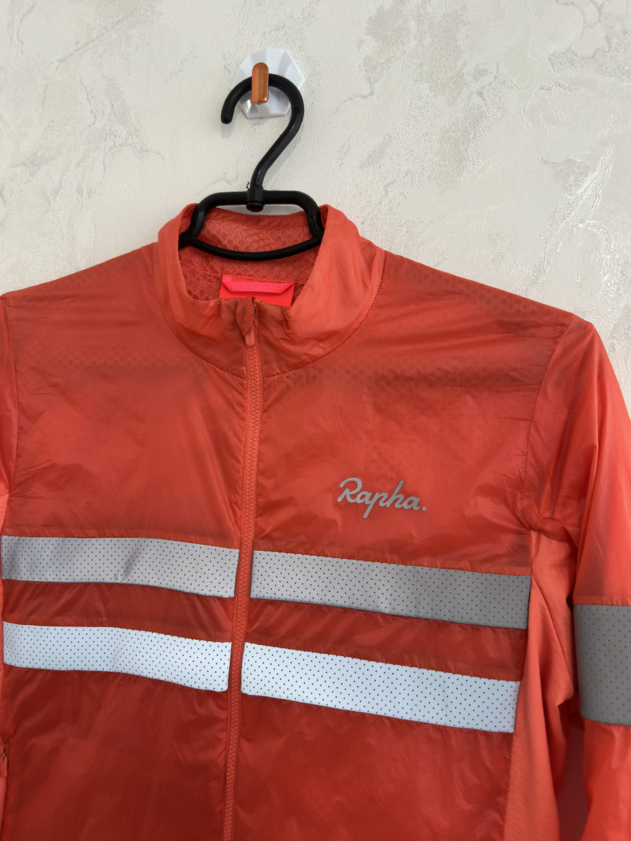 Rapha Women's Brevet Insulated Jacket Orange Size M Cycling