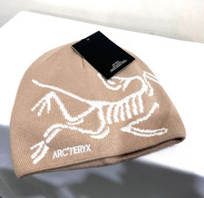 Arc'teryx Bird Head Toque Beanie Beige Orca Merino Wool Ski Snow Winter Hat New