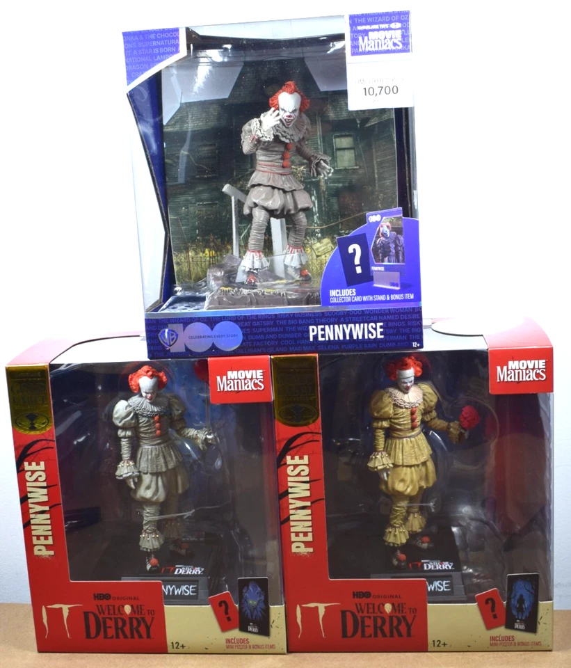 MCFARLANE TOYS McFarlane MOVIE MANIACS Pennywise Bob Gray - IT or Welcome to Derry Figures