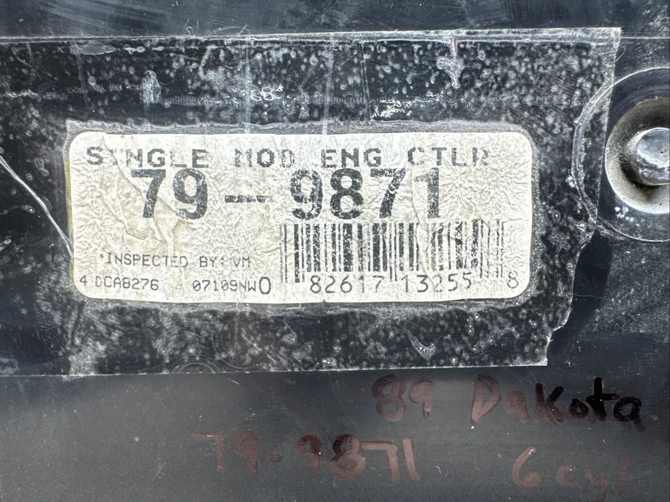 Engine Control Module (ECM) 79-9871 fits 1989 Dodge Dakota 3.9L-V6 - Image 4 of 4